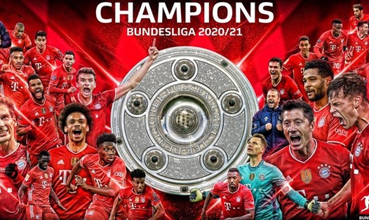 Bayern Munich lên ngôi vô địch Bundesliga 2020-21. Ảnh: Bundesliga