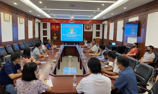 Buổi đối thoại định kỳ tại nơi làm việc năm 2021 do Ban chấp hành Công đoàn cơ sở và Ban Giám đốc Xí nghiệp Khai thác các công trình Khí (Liên doanh Việt – Nga Vietsovpetro ) tổ chức. Ảnh: CĐN