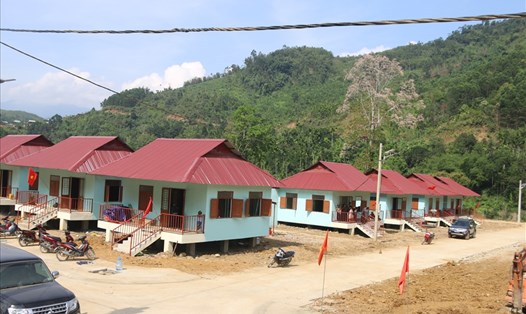 Khu tái định cư mới của người dân vùng sạt lở huyện Nam Trà My. 
Ảnh: Thanh Chung