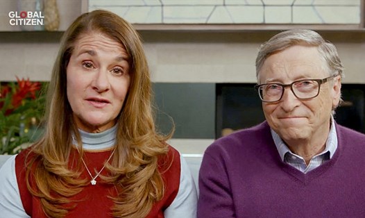 Bill Gates và Melinda Gates. Ảnh: AFP.