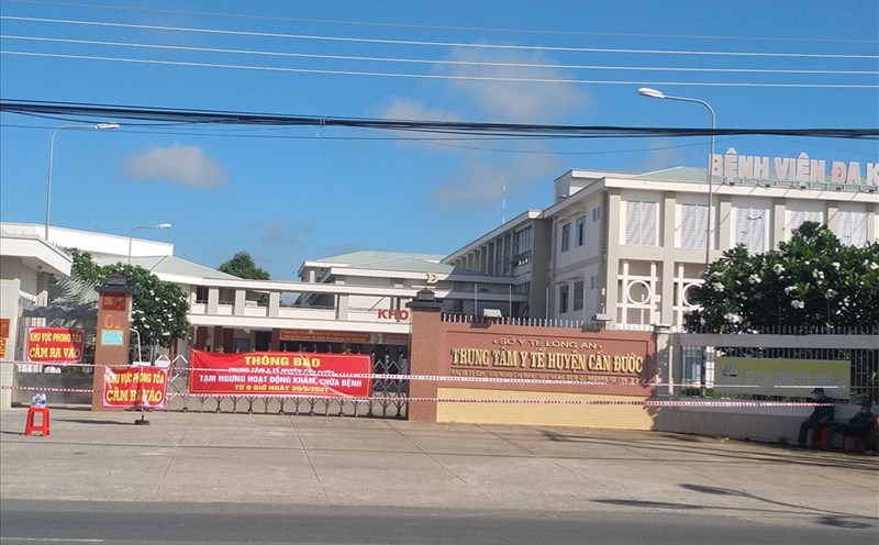 Long An: Dỡ phong tỏa bệnh viện Đa khoa huyện Cần Đước