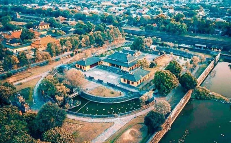 Cung Trường Ninh ngày nay - một trong 20 cảnh đẹp của Cố đô Huế do vua Thiệu Trị bình chọn.