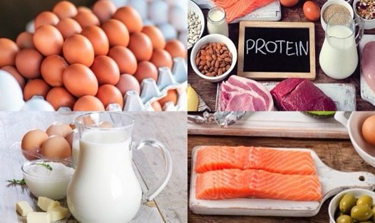 Bổ sung những thực phẩm giàu protein như sữa, trứng, thịt bò là phương pháp hiệu quả giúp cơ thể tăng chiều cao một cách tự nhiên. Ảnh đồ họa: Minh Anh