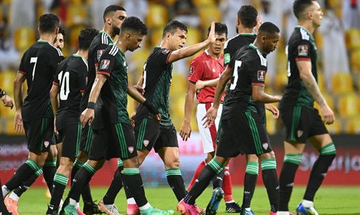 Tuyển UAE thắng đậm Indonesia để có sự chuẩn bị tốt nhất cho trận gặp tuyển Việt Nam. Ảnh: LĐBĐ UAE.