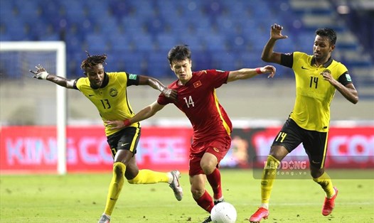 Malaysia chấm dứt cơ hội đi tiếp ở vòng loại cuối cùng sau thất bại trước Việt Nam. Ảnh: Trung Thu