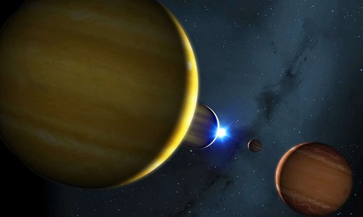 Cái chết của ngôi sao trong hệ thống HR 8799 sẽ tác động rất lớn tới hành tinh. Ảnh: Đại học Warwick
