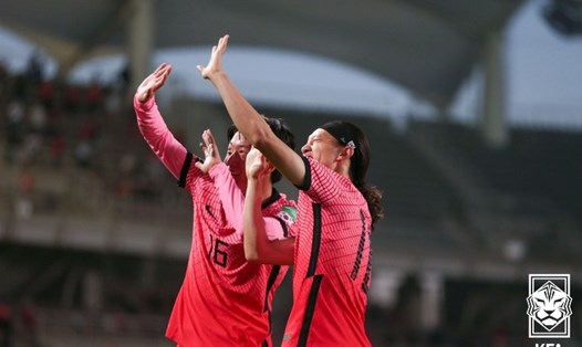 Tuyển Hàn Quốc giành chiến thắng trước Lebanon giúp tuyển Việt Nam có thêm cơ hội đi tiếp tại vòng loại World Cup 2022. Ảnh: LĐBĐ Hàn Quốc.
