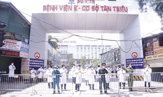 Bệnh viện K cơ sở Tân Triều kết thúc cách ly y tế. Ảnh: Trần Hà