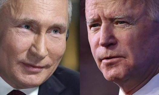 Tổng thống Vladimir Putin và Tổng thống Joe Biden. Ảnh: AFP