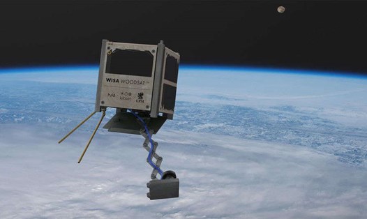 Vệ tinh WISA Woodsat là vệ tinh bằng gỗ đầu tiên trên thế giới. Ảnh: Arctic Astronautics