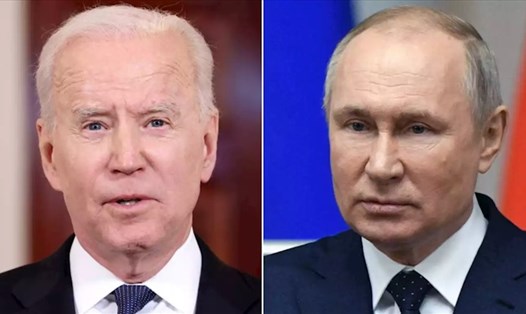Tổng thống Nga Vladimir Putin (phải) và Tổng thống Mỹ Joe Biden. Ảnh: AFP