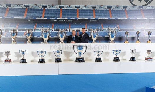 Sergio Ramos chia tay Real Madrid sau 16 năm gắn bó cùng rất nhiều danh hiệu giành được. Ảnh: Real Madrid
