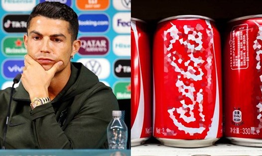Ronaldo đã khiến hãng Coca-Cola có phen hú vía. Ảnh: UEFA