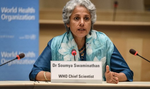 Nhà khoa học trưởng WHO Soumya Swaminathan. Ảnh: AFP