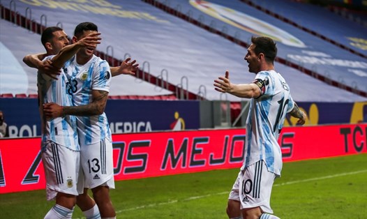 Chuỗi trận bất bại của Argentina và Lionel Messi được nối sang con số 15. Ảnh: Copa America