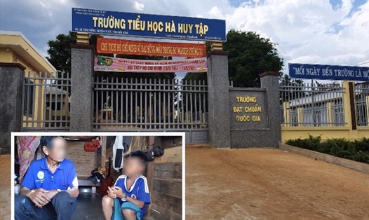 Một góc trường tiểu học Hà Huy Tập (xã Tâm Thắng, huyện Cư Jut, tỉnh Đắk Nông), nơi xảy ra vụ việc. Ảnh: B.T
