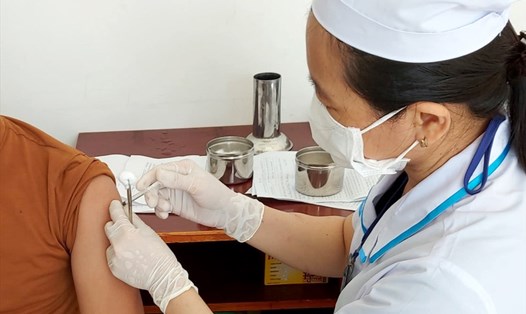 Tiêm vaccine tại Bình Thuận. Ảnh: CDC Bình Thuận.