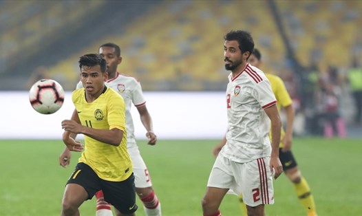 Tuyển UAE (áo trắng) từng thắng Malaysia đến 10-0 tại vòng loại World Cup 2018. Ảnh: AFC.