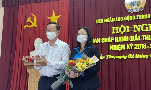 Bà Lê Thị Sương Mai giữ chức Chủ tịch LĐLĐ thành phố Cần Thơ. Ảnh: S.H