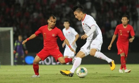Tuyển Indonesia (áo đỏ) muốn ngăn tuyển Việt Nam đi tiếp tại vòng loại World Cup 2022. Ảnh: LĐBĐ Indonesia.
