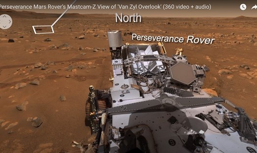 Tàu thám hiểm Perseverance của NASA gửi ảnh toàn cảnh sao Hỏa với độ phân giải 2,4 tỉ pixel. Ảnh: NASA