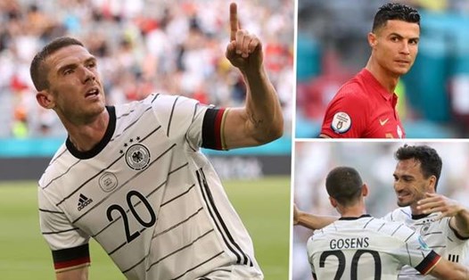 Robin Gosens cùng tuyển Đức đã có chiến thắng ngoạn mục trước Ronaldo và tuyển Bồ Đào Nha. Ảnh: Goal.