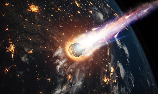 Minh hoạ tiểu hành tinh lao vào Trái đất. Ảnh: NASA/iStock