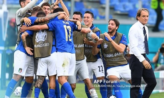 Đội tuyển Italia toàn thắng vòng bảng EURO 2020. Ảnh: AFP