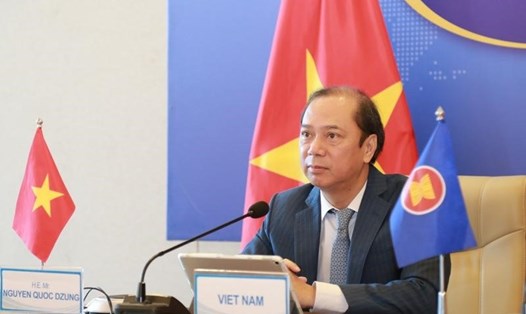 Thứ trưởng Ngoại giao Nguyễn Quốc Dũng dự hội nghị SOM-ASEAN. Ảnh: BNG