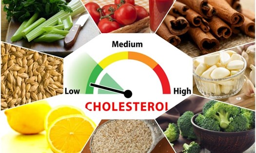 Thực phẩm giúp giảm cholesterol. Ảnh minh họa.