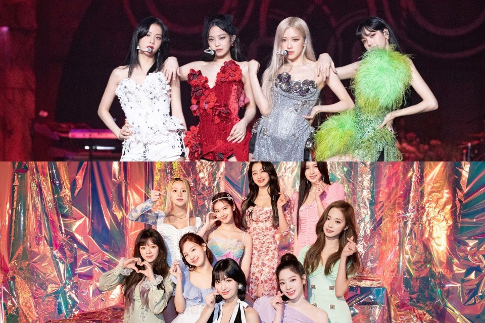 BlackPink, TWICE sở hữu phong cách trang điểm khác nhau. Ảnh: Poster, AFP. BlackPink, TWICE sở hữu phong cách trang điểm khác nhau. Ảnh: Poster, AFP.