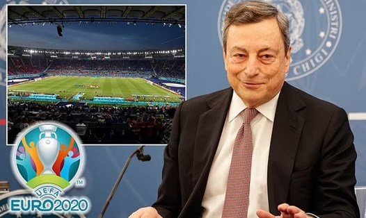 Ông Mario Draghi muốn đưa chung kết EURO 2020 về Rome. Ảnh: AFP.