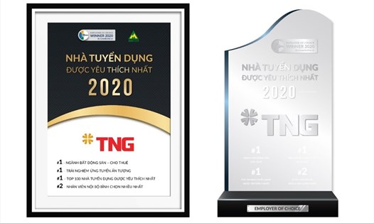 TNG Holdings Vietnam thắng lớn ở nhiều hạng mục của giải thưởng “Employer of Choice” 2020. Ảnh: TNG