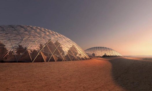 Thành phố sao Hỏa mô phỏng dự kiến hoàn thành vào năm 2024. Ảnh: Dubai Media Office