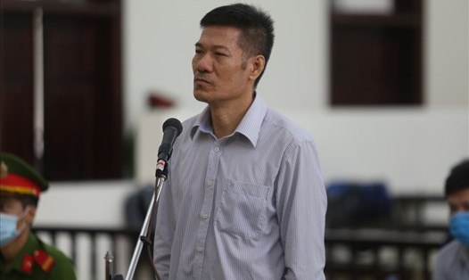 Cựu Giám đốc CDC Hà Nội - Nguyễn Nhật Cảm tại phiên toà phúc thẩm. Ảnh: V.Dũng