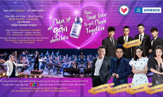 Đêm hòa nhạc giao hưởng trực tuyến ủng hộ Quỹ vaccine COVID-19: Chia sẻ để gần nhau hơn, vì một Việt Nam khỏe mạnh. Ảnh: HDBank