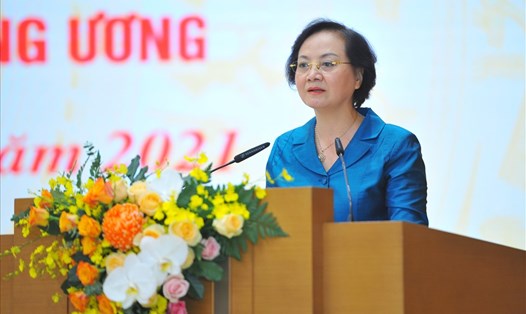 Bộ trưởng Bộ Nội vụ Phạm Thị Thanh Trà. Ảnh: VGP/Lê Sơn