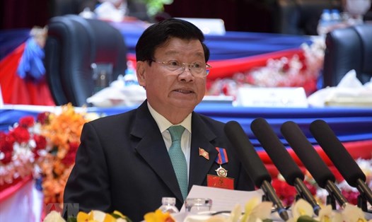 Tổng Bí thư Ban Chấp hành Trung ương Đảng Nhân dân Cách mạng Lào, Chủ tịch nước Cộng hòa Dân chủ Nhân dân Lào Thongloun Sisoulith. Ảnh: TTXVN