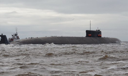 Nga thử tàu ngầm hạt nhân Belgorod. Ảnh: Bộ Quốc phòng Nga