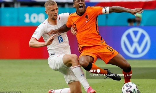 Hà Lan dừng bước ở vòng 1/8 EURO 2020 sau thất bại 0-2 trước Cộng hoà Czech. Ảnh: AFP