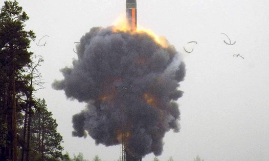 Nga phóng thành công tên lửa đạn đạo liên lục địa mới nhất. Ảnh: Bộ Quốc phòng Nga