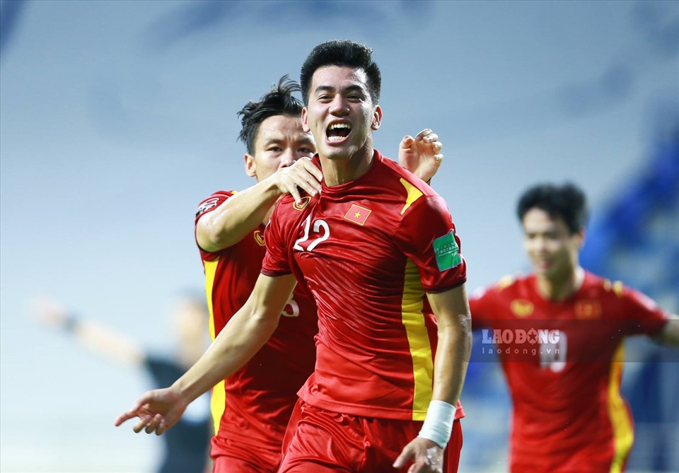Tiền đạo Tiến Linh đang là chân sút chủ lực của tuyển Việt Nam ở vòng loại World Cup. Ảnh: Trung Thu