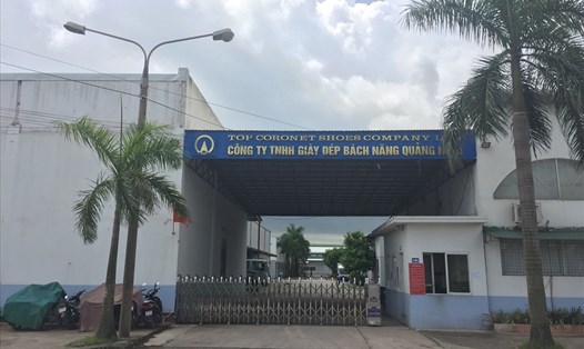 Trụ sở Công ty TNHH Giầy dép Bách Năng tại Quảng Ninh. Ảnh: trang Facebook của Công ty THNN Giầy dép Bách Năng tại Quảng Ninh