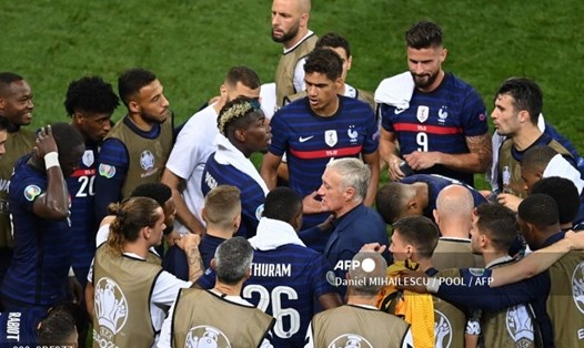 Tuyển Pháp dừng bước ở vòng 1/8 EURO 2020. Ảnh: AFP