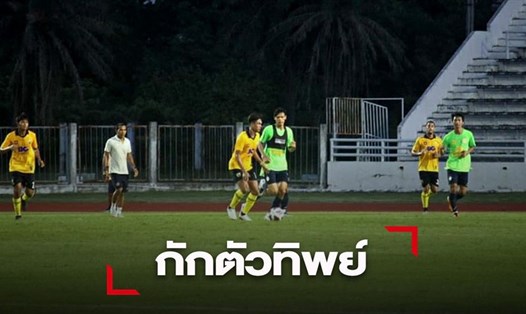Một số tuyển thủ Thái Lan của Buriram United chưa hoàn thành xong 14 ngày cách ly tập trung nhưng đã ra ngoài thi đấu giao hữu. Ảnh: SSM Sport