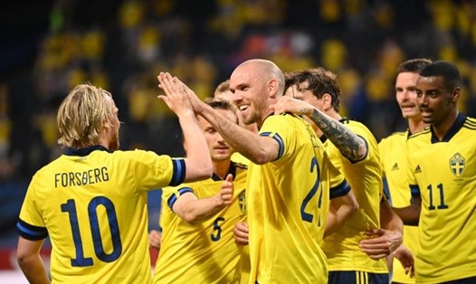 Thuỵ Điển thể hiện phong độ ấn tượng tại vòng bảng EURO 2020. Ảnh AFP