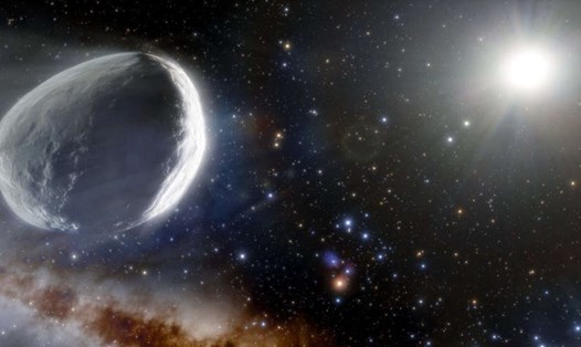 Minh họa hình dạng sao chổi Bernardinelli-Bernstein có thể được nhìn thấy trong Hệ Mặt trời. Ảnh: Quỹ Khoa học Quốc gia Mỹ