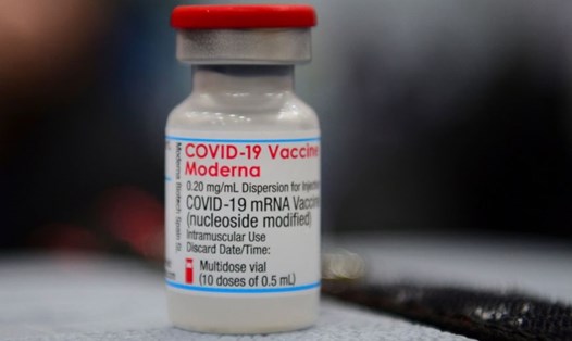 Vaccine COVID-19 của Moderna. Ảnh: AFP