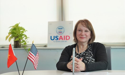 Giám đốc USAID Việt Nam Ann Marie Yastishock trong sự kiện ngày 30.6. Ảnh: USAID