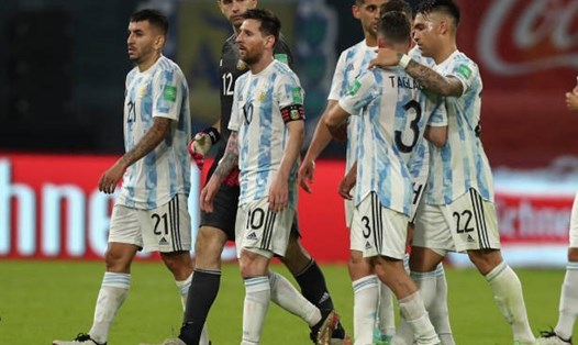 Đội tuyển Argentina không thể giành trọn 3 điểm trước Chile. Ảnh: AFP